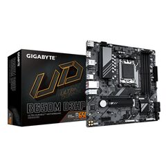 GIGABYTE B650M D3HP Mainboard - AMD Ryzen 9000er-Serie, 5+2+2 Phasen VRM, bis zu 7600 MHz DDR5 (OC), 2xPCIe 4.0 M.2, 2,5 GbE LAN, USB 3.2 Gen 1