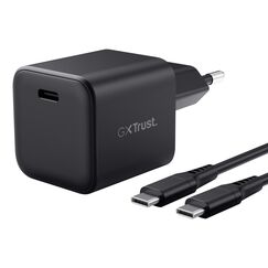 Trust 26143 Ladegerät für Mobilgeräte Tragbare Spielekonsole Schwarz AC Schnellladung Drinnen