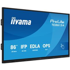 iiyama TE8613A-B2AG Signage-Display Kiosk-Design 2,17 m (85.6") WLAN 500 cd/m² 4K Ultra HD Schwarz Touchscreen Eingebauter Prozessor Android 24/7