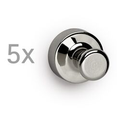 MAUL 6168696 Kühlschrankmagnet Silber 5 Stück(e)