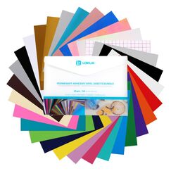 LOKLiK ImPress™ Auto 2-Smart Hitzebeständige Vinylfolie Glattes wärmeübertragendes Vinyl 30 Blätter