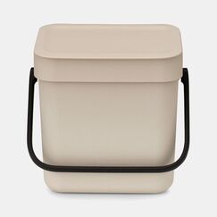 Brabantia Sort & Go 3 l Rechteckig Recycelbarer Kunststoff Beige