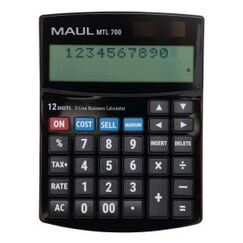 MAUL MTL 700 Taschenrechner Desktop Display-Rechner Schwarz