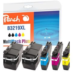 Peach Spar Pack Plus Tintenpatronen, kompatibel zu Brother LC-3219XL