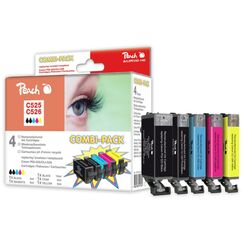 Peach PI100-140 Druckerpatrone 5 Stück(e) Kompatibel Schwarz, Cyan, Foto schwarz, Gelb