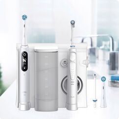 Oral-B iO6 & OxyJet Erwachsener Rotierende-vibrierende Zahnbürste Weiß