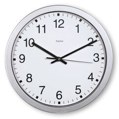 Hama Mallorca Quarzuhr Rund Silber, Weiß