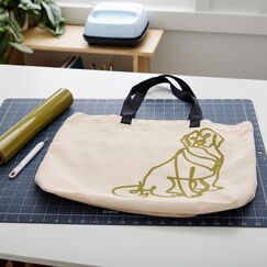 Cricut Infusible Ink Tote Bag Beige, Schwarz Stoffbeutel