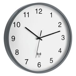 TFA-Dostmann 60.3511.10 Wand- /Tischuhr Rund Grau, Weiß