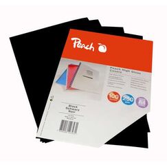Peach Bürogeräte A4 Schwarz 100 Stück(e)