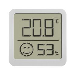 TFA-Dostmann 30.5053.02 Umgebungsthermometer Elektronisches Umgebungsthermometer Drinnen/Draußen Silber, Weiß
