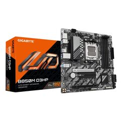 GIGABYTE B850M D3HP Motherboard - AMD Ryzen 9000 Series CPUs, 5+2+2 Phasen Digital VRM, bis zu 8200MHz DDR5 (OC), 1xPCIe 5.0 + 1xPCIe 4.0 M.2, GbE LAN, USB 3.2 Gen 2