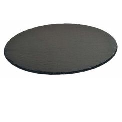 Kesper 38112 Serviergeschirr Schwarz Rund Schieferplatte