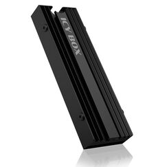 ICY BOX IB-M2HS-PS5, M.2 Kühlkörper für PS5, passt für M.2 SSD 22x80 mm, 10 mm Bauhöhe, schwarz