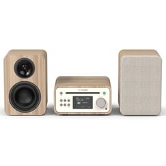 Pure Classic Stereo Mini Heim-Audio-Mikrosystem 40 W Eiche, Weiß