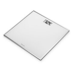 Beurer Kompaktwaage Glas GS 120 silbergrau mit elegantem Spiegeleffekt