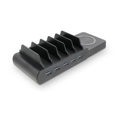 LMP DuoCharge 5+1 Handy-Dockingstation Universal Grau