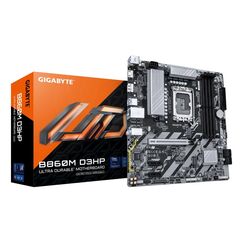 GIGABYTE B860M D3HP Mainboard - Intel Core Ultra CPUs, 4+1+2+1 Phasen VRM, bis zu 9066MHz DDR5, 2xPCIe 4.0 M.2, GbE LAN, USB 3.2 Gen 1