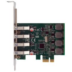EXSYS 4-Port USB 3.2 Gen 1 PCIe Karte mit Self Power, 3A (Renesas)