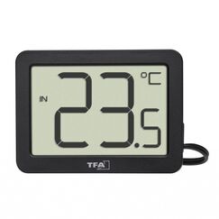 TFA-Dostmann 30.1066.01 Umgebungsthermometer Elektronisches Umgebungsthermometer Drinnen/Draußen Schwarz