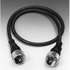 Albrecht 7580 Koaxialkabel 0,5 m PL 259 Schwarz