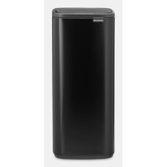 Brabantia Bo Touch Bin 10 l Rechteckig Stahl Schwarz, Farbe: Schwarz