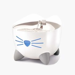 Catit 43751 Futter-/Wasserspender für Hunde/Katzen Kunststoff, Edelstahl Weiß Katze Automatische Haustiertränke