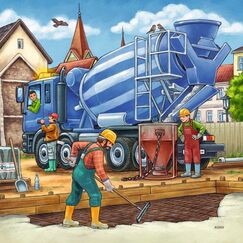 Ravensburger Kinderpuzzle - Große Baufahrzeuge