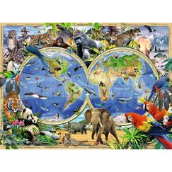 Ravensburger 4005556105403 Kontur-Puzzle 100 Stück(e) Landkarten