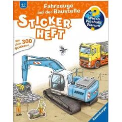 Ravensburger Wieso? Weshalb? Warum? Stickerheft - Fahrzeuge auf der Baustelle