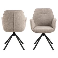 AC Design Aura Restaurant- & Esszimmer-Stuhl Gepolsterter Sitz Gepolsterte Rückenlehne