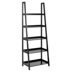 AC Design Wally Regal für Leitern Freistehend MDF-Platten Schwarz