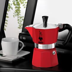 Bialetti Moka Express Mokka-Kanne Rot