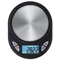 Xavax Jewel Schwarz Arbeitsplatte Oval Elektronische Küchenwaage