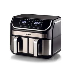 Ariete 4625/00 Doppel 9 l Eigenständig 2100 W Heißluftfritteuse Schwarz, Edelstahl