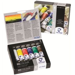 Van Gogh 02821406 Ölfarbe 20 ml Tube Blau, Grün, Rot, Umbra, Weiß, Gelb
