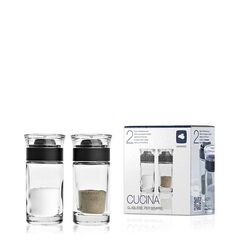 LEONARDO Cucina Transparent Salz- und Pfefferstreuer-Set