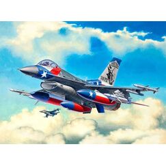 Revell Lockheed Martin F-16C Fighting Falcon Starrflügelflugzeug-Modell Montagesatz 1:144