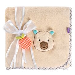 Fehn 040333 Bettdecke für Babys Braun 100 x 75 cm Junge/Mädchen