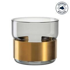 LEONARDO Tischlicht SILENZIO 9 cm grau