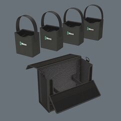 Wera 05004357001 Kleinteil/Werkzeugkasten Werkzeugkoffer Schwarz