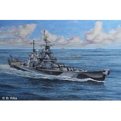 Revell Battleship U.S.S. Missouri(WWII) Modell eines Marineschiffs Montagesatz 1:1200