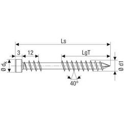 SPAX 0537000500803 Schraube/Bolzen 80 mm 100 Stück(e)