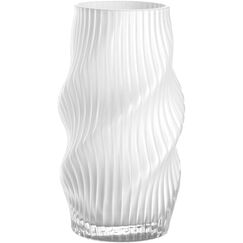 LEONARDO VERDI Vase Zylinderförmige Vase Glas Weiß