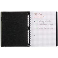 Kolma 06.521.06 Notizbuch A5 100 Blätter Schwarz