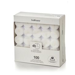 Balthasar 060053.000 Wachskerze Zylinder Weiß 100 Stück(e)