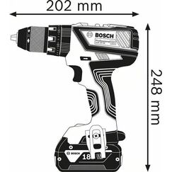 Bosch Akku-Bohrschrauber 12 V Li-Ion 1300 RPM Schwarz, Blau, Rot
