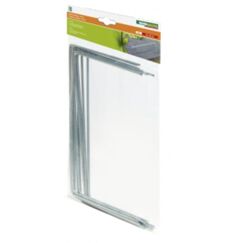 Windhager 06402 Landschaftsstoff-Klammer & Stift Landschaft Stoffheftung Galvanisiertes Metall