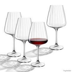 LEONARDO Rotweinglas PAOLO 660 ml 4er-Set