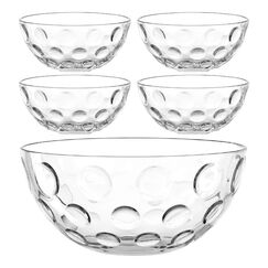 LEONARDO CUCINA OPTIC Schüssel-Set Rund Glas Transparent 5 Stück(e)